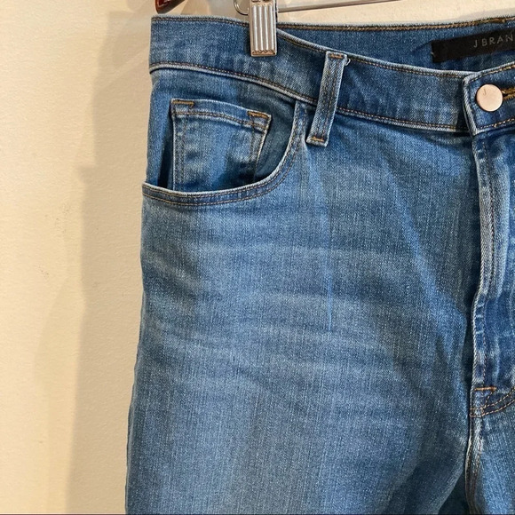 J BRAND Sz 32 Teagan High Rise Straight Leg Mid Wash Jeans - Picture 5 of 12
